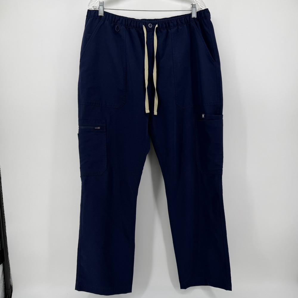 FIGS Cairo Cargo Scrub Pants Mens XL Navy Blue Technical Collection 1000200R